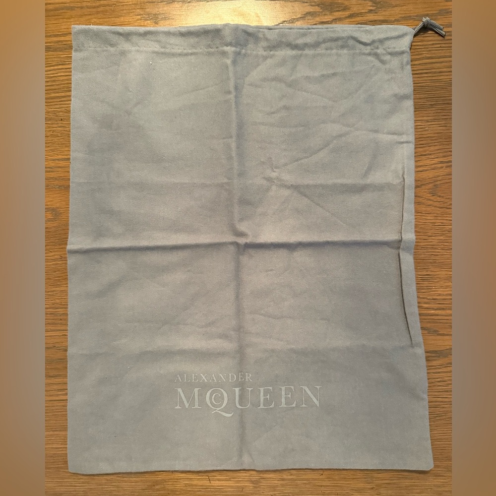 Authentic Alexander McQueen Gray Dust Bag